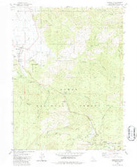 Sierraville California Historical topographic map, 1:24000 scale, 7.5 X 7.5 Minute, Year 1981