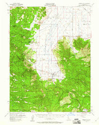 Sierraville California Historical topographic map, 1:62500 scale, 15 X 15 Minute, Year 1955
