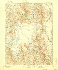 Sierraville California Historical topographic map, 1:125000 scale, 30 X 30 Minute, Year 1894