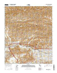 Simi Valley West California Current topographic map, 1:24000 scale, 7.5 X 7.5 Minute, Year 2015