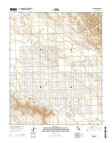 Simmler California Current topographic map, 1:24000 scale, 7.5 X 7.5 Minute, Year 2015