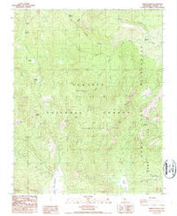 Sirretta Peak California Historical topographic map, 1:24000 scale, 7.5 X 7.5 Minute, Year 1987