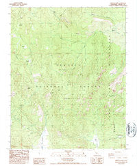 Sirretta Peak California Historical topographic map, 1:24000 scale, 7.5 X 7.5 Minute, Year 1987