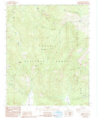 Sirretta Peak California Historical topographic map, 1:24000 scale, 7.5 X 7.5 Minute, Year 1987