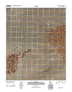 Skeleton Pass California Historical topographic map, 1:24000 scale, 7.5 X 7.5 Minute, Year 2012