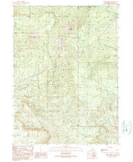 Skunk Ridge California Historical topographic map, 1:24000 scale, 7.5 X 7.5 Minute, Year 1990