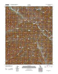 Slack Canyon California Historical topographic map, 1:24000 scale, 7.5 X 7.5 Minute, Year 2012