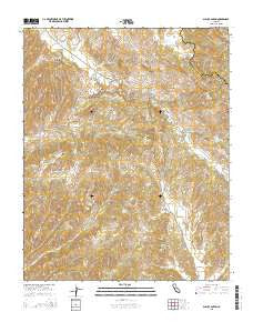 Slack Canyon California Current topographic map, 1:24000 scale, 7.5 X 7.5 Minute, Year 2015