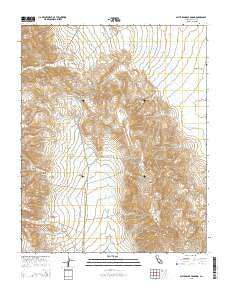Slate Range Crossing California Current topographic map, 1:24000 scale, 7.5 X 7.5 Minute, Year 2015