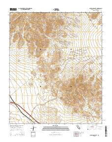 Sleeping Beauty California Current topographic map, 1:24000 scale, 7.5 X 7.5 Minute, Year 2015