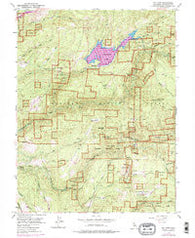 Sly Park California Historical topographic map, 1:24000 scale, 7.5 X 7.5 Minute, Year 1952