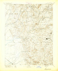 Smartsville California Historical topographic map, 1:125000 scale, 30 X 30 Minute, Year 1894
