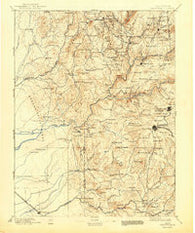 Smartsville California Historical topographic map, 1:125000 scale, 30 X 30 Minute, Year 1895