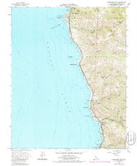 Soberanes Point California Historical topographic map, 1:24000 scale, 7.5 X 7.5 Minute, Year 1956