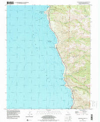 Soberanes Point California Historical topographic map, 1:24000 scale, 7.5 X 7.5 Minute, Year 1995