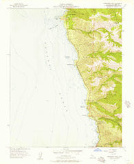 Soberanes Point California Historical topographic map, 1:24000 scale, 7.5 X 7.5 Minute, Year 1956
