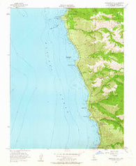 Soberanes Point California Historical topographic map, 1:24000 scale, 7.5 X 7.5 Minute, Year 1956