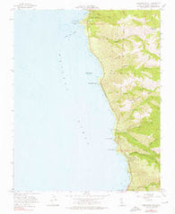 Soberanes Point California Historical topographic map, 1:24000 scale, 7.5 X 7.5 Minute, Year 1956