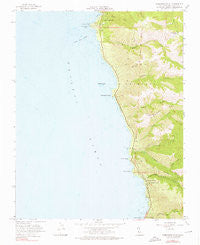 Soberanes Point California Historical topographic map, 1:24000 scale, 7.5 X 7.5 Minute, Year 1956