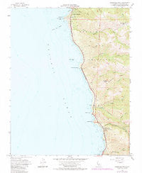Soberanes Point California Historical topographic map, 1:24000 scale, 7.5 X 7.5 Minute, Year 1956