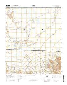 Soda Lake South California Current topographic map, 1:24000 scale, 7.5 X 7.5 Minute, Year 2015