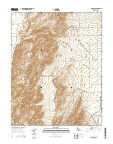 Soldier Pass California Current topographic map, 1:24000 scale, 7.5 X 7.5 Minute, Year 2015