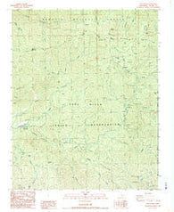 Solo Peak California Historical topographic map, 1:24000 scale, 7.5 X 7.5 Minute, Year 1986