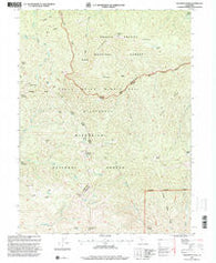 Solomon Peak California Historical topographic map, 1:24000 scale, 7.5 X 7.5 Minute, Year 1995