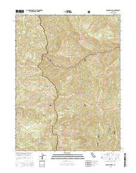 Solomon Peak California Current topographic map, 1:24000 scale, 7.5 X 7.5 Minute, Year 2015