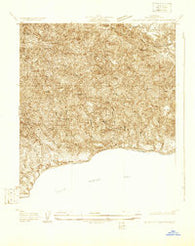Solstice Canyon California Historical topographic map, 1:24000 scale, 7.5 X 7.5 Minute, Year 1929