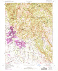 Sonoma California Historical topographic map, 1:24000 scale, 7.5 X 7.5 Minute, Year 1951