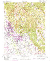 Sonoma California Historical topographic map, 1:24000 scale, 7.5 X 7.5 Minute, Year 1951