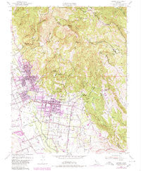 Sonoma California Historical topographic map, 1:24000 scale, 7.5 X 7.5 Minute, Year 1951