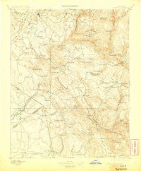 Sonora California Historical topographic map, 1:125000 scale, 30 X 30 Minute, Year 1897