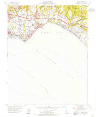 Soquel California Historical topographic map, 1:24000 scale, 7.5 X 7.5 Minute, Year 1954