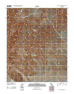 Sourdough Spring California Historical topographic map, 1:24000 scale, 7.5 X 7.5 Minute, Year 2012