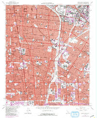 South Gate California Historical topographic map, 1:24000 scale, 7.5 X 7.5 Minute, Year 1964
