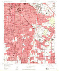 South Gate California Historical topographic map, 1:24000 scale, 7.5 X 7.5 Minute, Year 1949