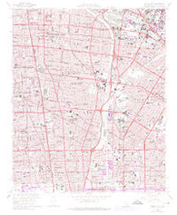 South Gate California Historical topographic map, 1:24000 scale, 7.5 X 7.5 Minute, Year 1964