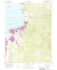 South Lake Tahoe California Historical topographic map, 1:24000 scale, 7.5 X 7.5 Minute, Year 1955