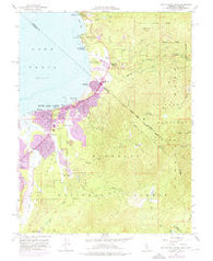 South Lake Tahoe California Historical topographic map, 1:24000 scale, 7.5 X 7.5 Minute, Year 1955