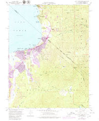 South Lake Tahoe California Historical topographic map, 1:24000 scale, 7.5 X 7.5 Minute, Year 1955