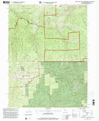 South Yolla Bolly Mountains California Historical topographic map, 1:24000 scale, 7.5 X 7.5 Minute, Year 1995