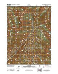 South China Mountain California Historical topographic map, 1:24000 scale, 7.5 X 7.5 Minute, Year 2012