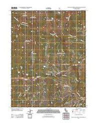 South Yolla Bolly Mountains California Historical topographic map, 1:24000 scale, 7.5 X 7.5 Minute, Year 2012