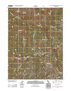 South Yolla Bolly Mountains California Historical topographic map, 1:24000 scale, 7.5 X 7.5 Minute, Year 2012