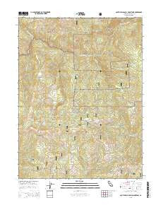 South Yolla Bolly Mountains California Current topographic map, 1:24000 scale, 7.5 X 7.5 Minute, Year 2015