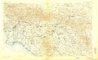 Southern California Sheet No. 1 California Historical topographic map, 1:250000 scale, 1 X 2 Degree, Year 1901