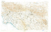 Southern California Sheet No. 1 California Historical topographic map, 1:250000 scale, 1 X 2 Degree, Year 1901
