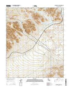 Spangler Hills East California Current topographic map, 1:24000 scale, 7.5 X 7.5 Minute, Year 2015